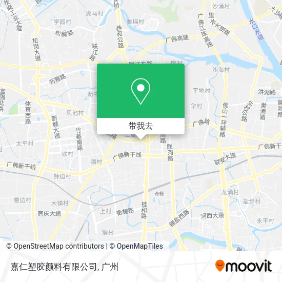 嘉仁塑胶颜料有限公司地图