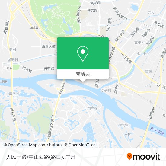 人民一路/中山西路(路口)地图