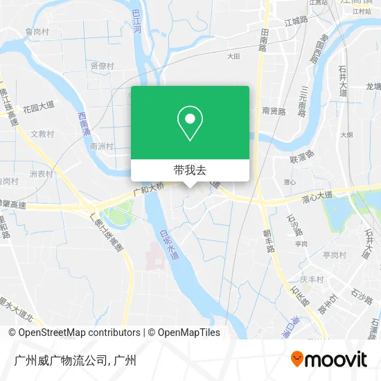 广州威广物流公司地图