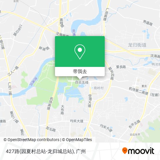 427路(园夏村总站-龙归城总站)地图