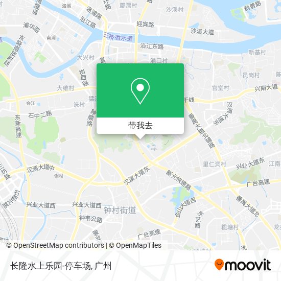 长隆水上乐园-停车场地图