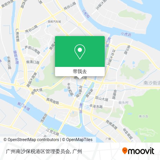 广州南沙保税港区管理委员会地图