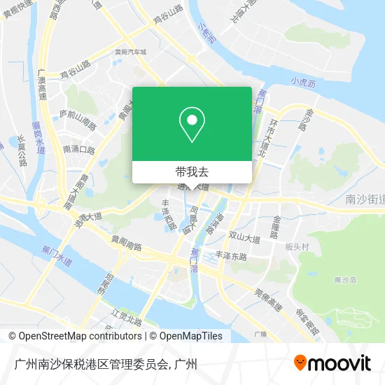 广州南沙保税港区管理委员会地图