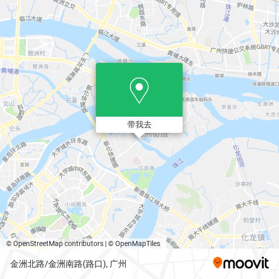 金洲北路/金洲南路(路口)地图