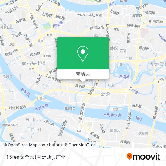 15fen安全菜(南洲店)地图