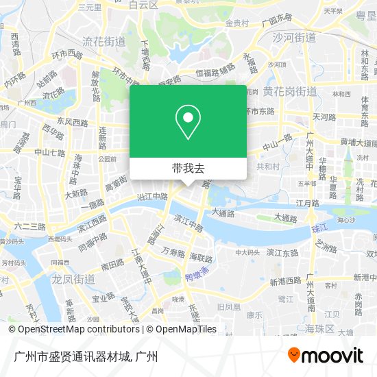 广州市盛贤通讯器材城地图
