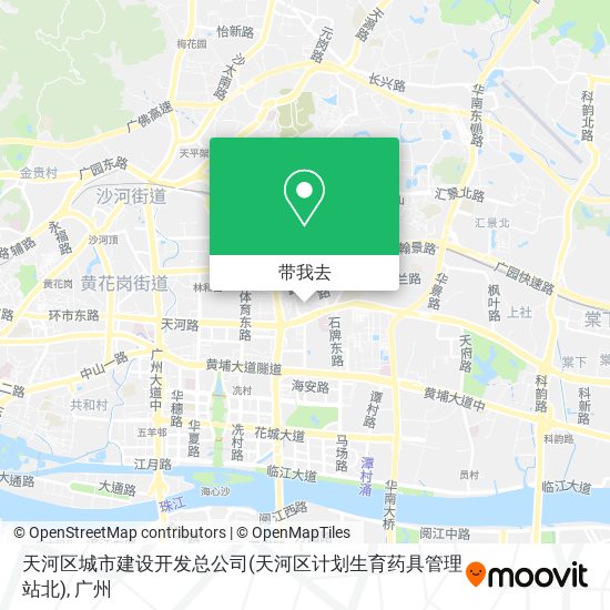 天河区城市建设开发总公司(天河区计划生育药具管理站北)地图
