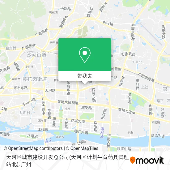 天河区城市建设开发总公司(天河区计划生育药具管理站北)地图