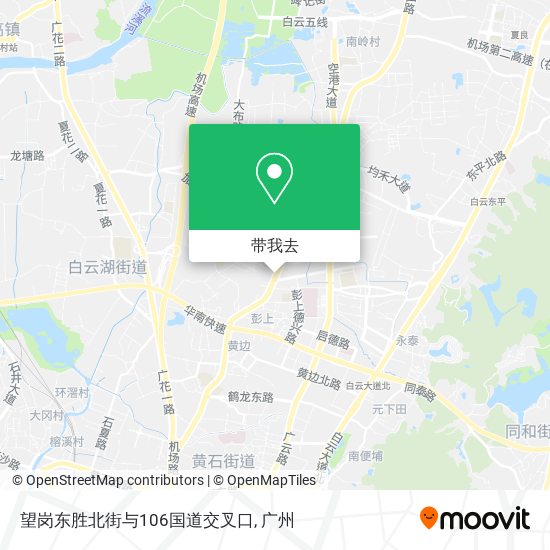 望岗东胜北街与106国道交叉口地图