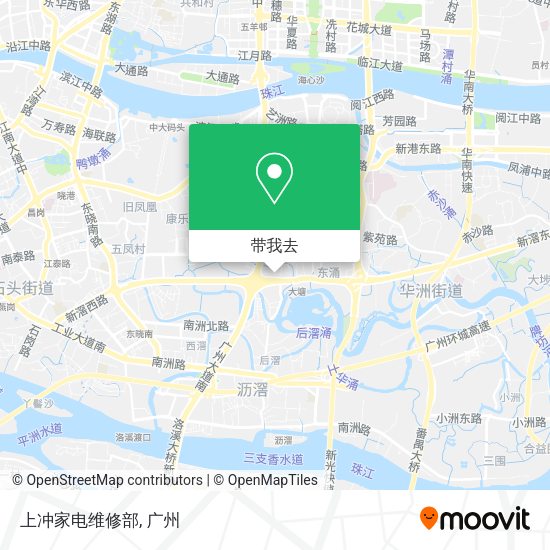 上冲家电维修部地图