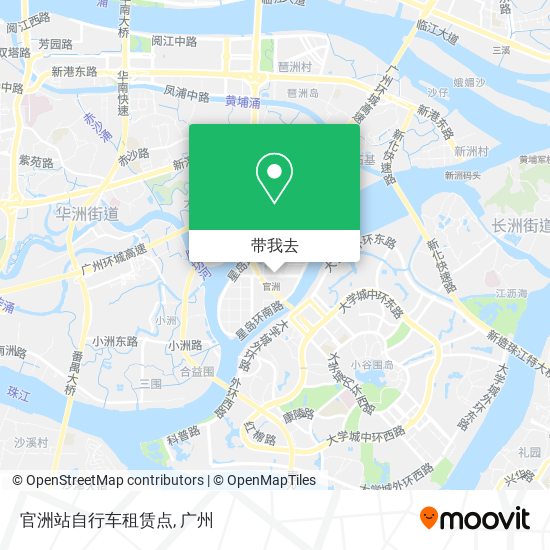 官洲站自行车租赁点地图
