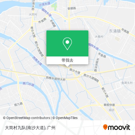 大简村九队(南沙大道)地图