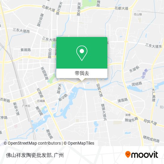 佛山祥发陶瓷批发部地图