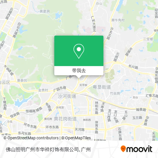 佛山照明广州市华祥灯饰有限公司地图