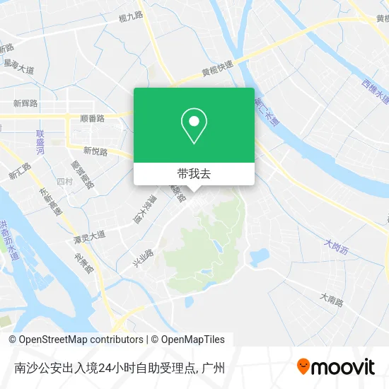 南沙公安出入境24小时自助受理点地图
