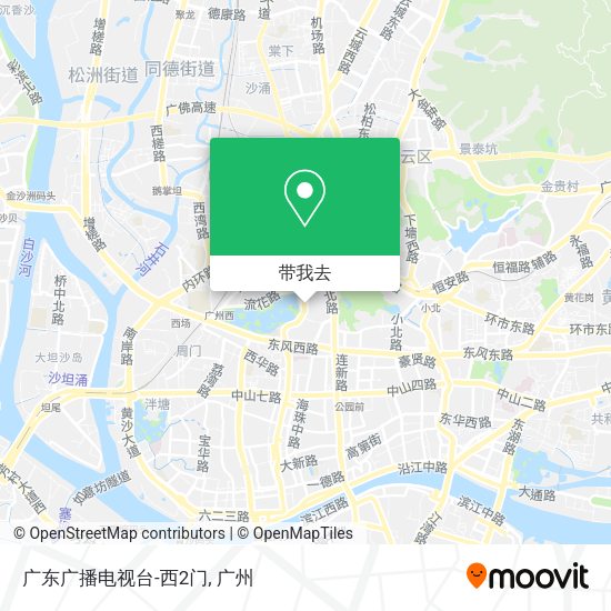 广东广播电视台-西2门地图
