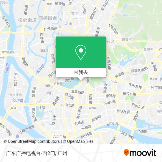 广东广播电视台-西2门地图