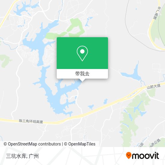 三坑水库地图