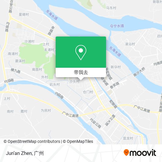 Jun’an Zhen地图
