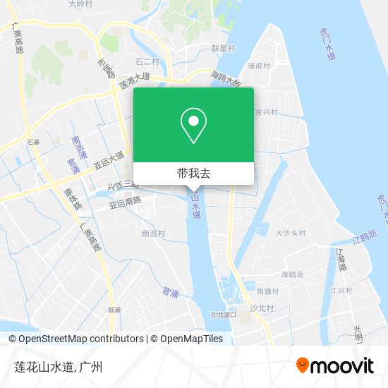 莲花山水道地图