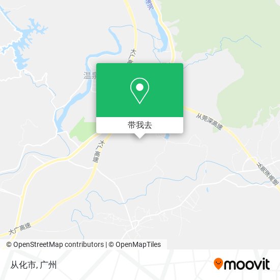 从化市地图