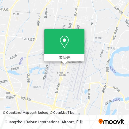 Guangzhou Baiyun International Airport地图