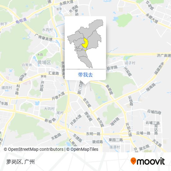 萝岗区地图