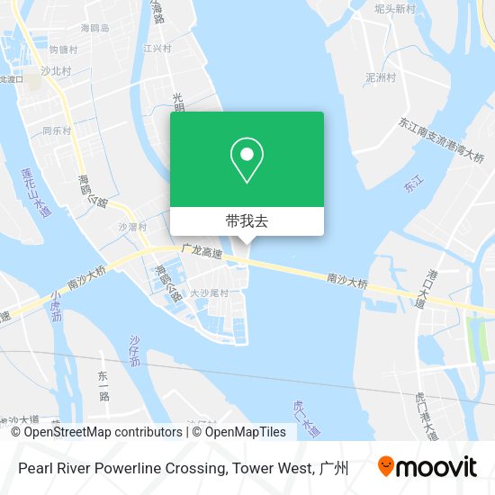 Pearl River Powerline Crossing, Tower West地图
