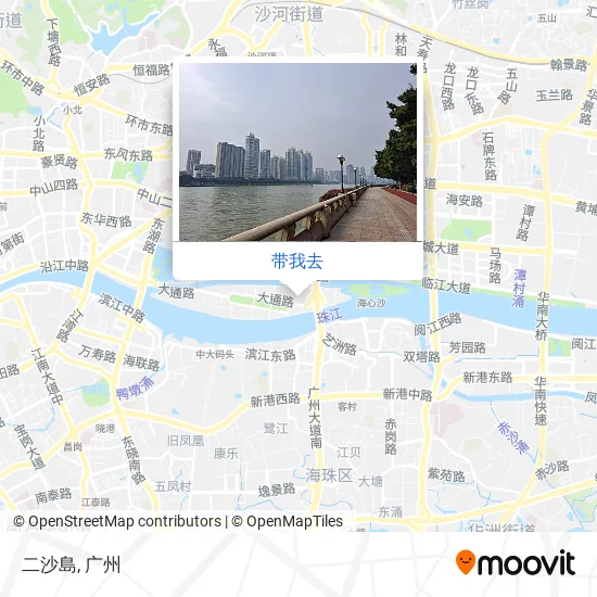 二沙島地图