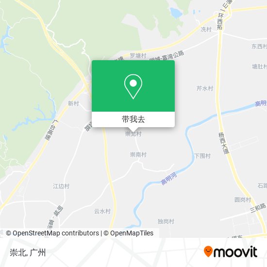 崇北地图