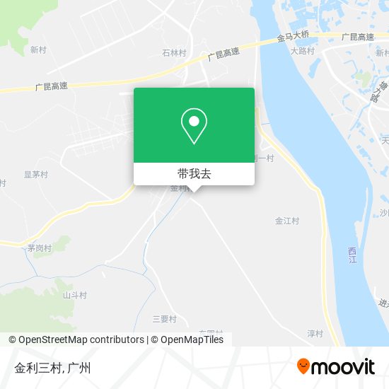 金利三村地图
