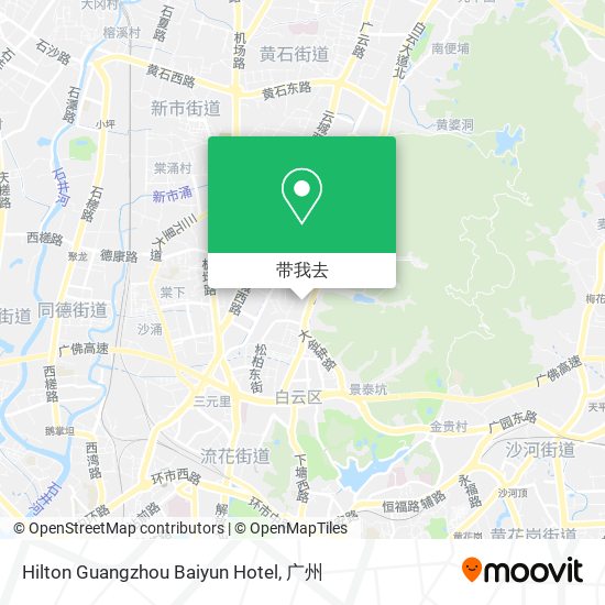 Hilton Guangzhou Baiyun Hotel地图