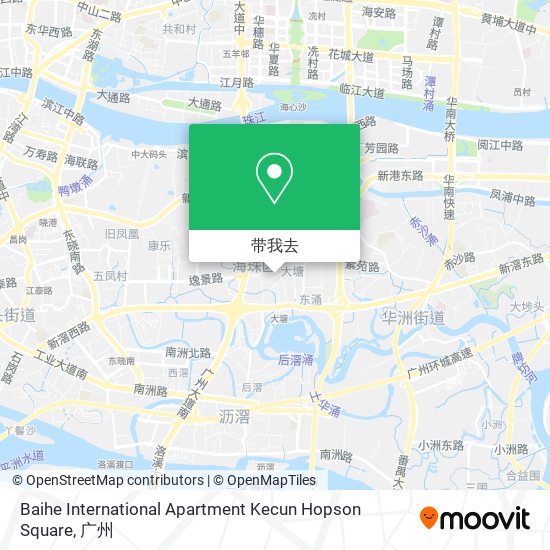 Baihe International Apartment Kecun Hopson Square地图