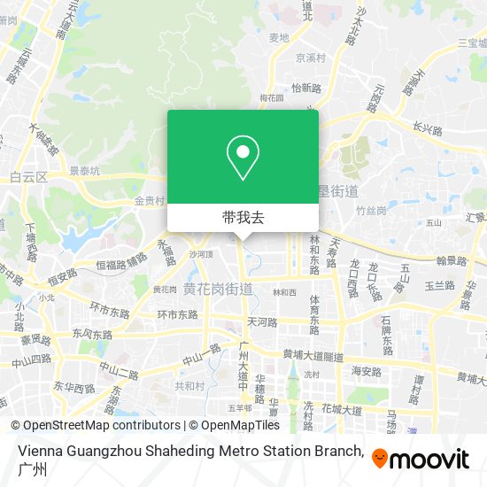 Vienna Guangzhou Shaheding Metro Station Branch地图