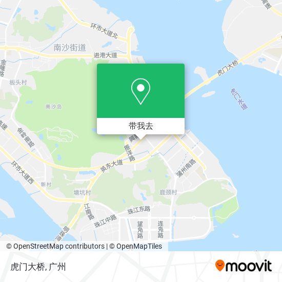 虎门大桥地图