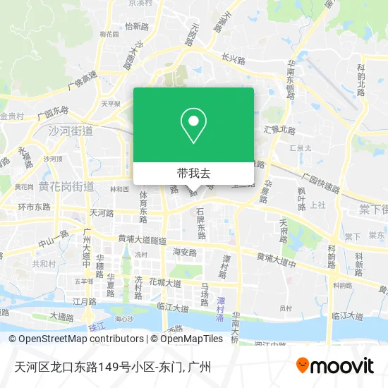 天河区龙口东路149号小区-东门地图