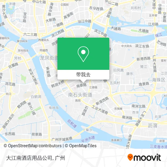 大江南酒店用品公司地图