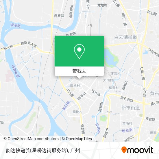 韵达快递(红星桥边街服务站)地图