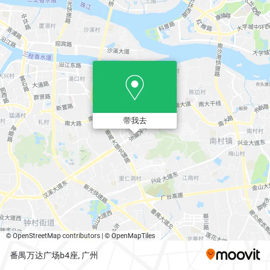 番禺万达广场b4座地图