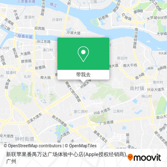 新联苹果番禺万达广场体验中心店(Apple授权经销商)地图