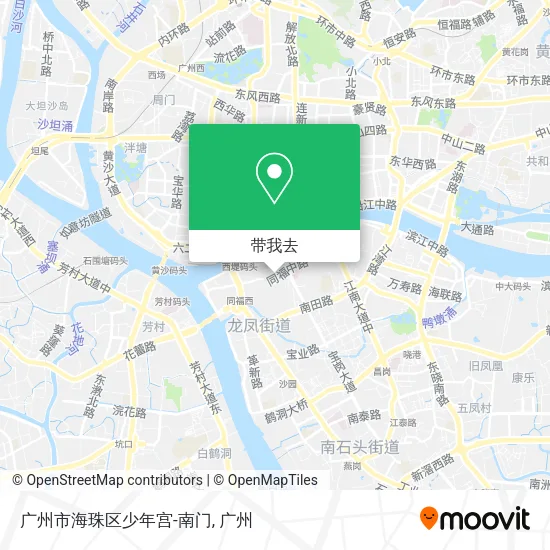 广州市海珠区少年宫-南门地图