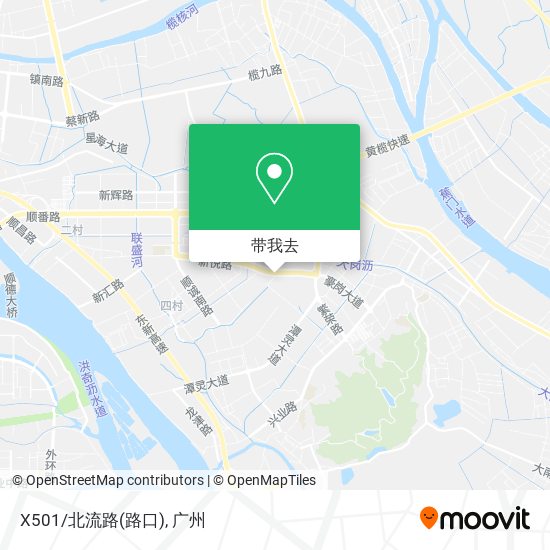 X501/北流路(路口)地图