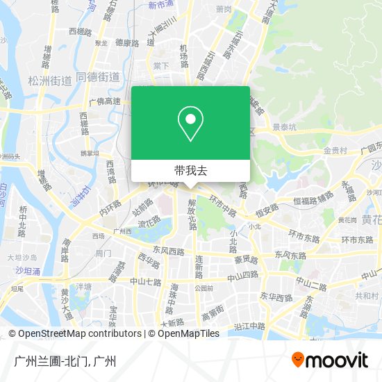 广州兰圃-北门地图