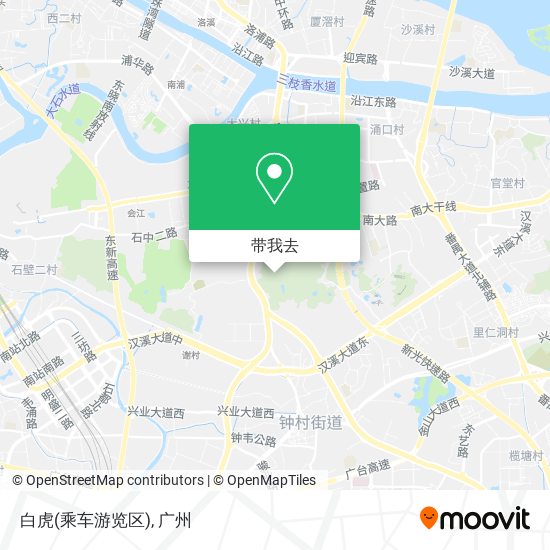 白虎(乘车游览区)地图