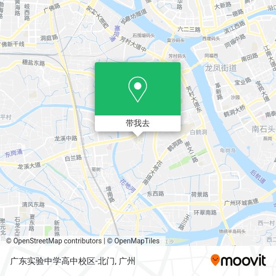 广东实验中学高中校区-北门地图