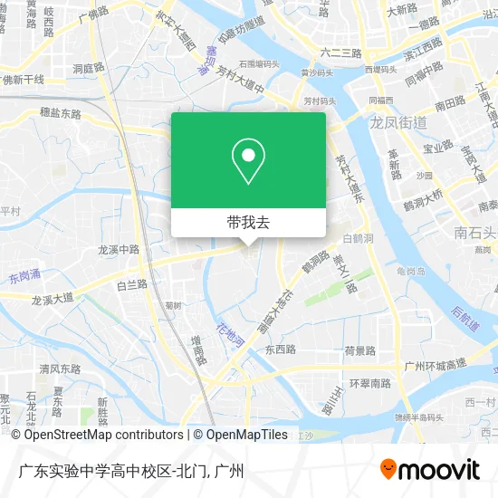 广东实验中学高中校区-北门地图