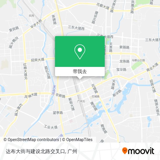 达布大街与建设北路交叉口地图