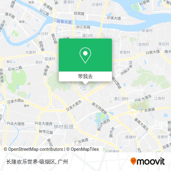 长隆欢乐世界-吸烟区地图