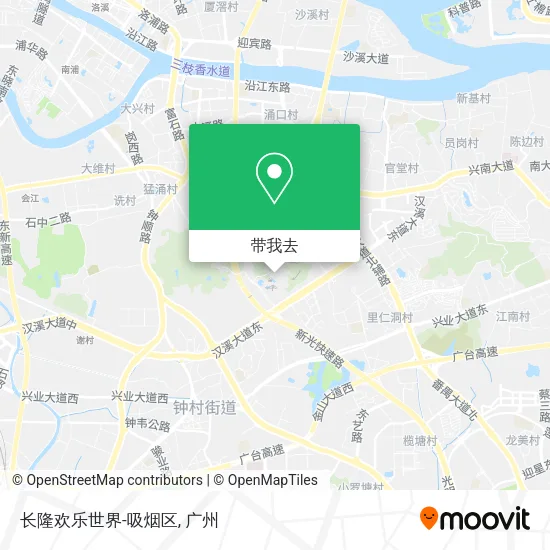 长隆欢乐世界-吸烟区地图