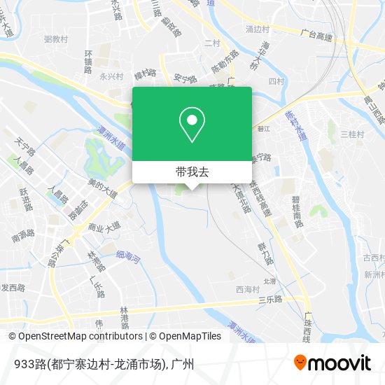 933路(都宁寨边村-龙涌市场)地图